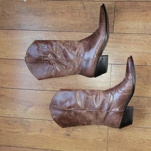 MATISSE BROWN WESTERN BOOTS (LEATHER)